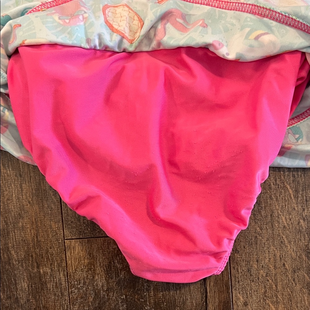 Vibrant Pink Car Kids Swim Bikini Set - Picture 6 of 9